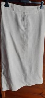 Mooie ecru lange rok met eventueel bijhorende pull, Beige, Maat 42/44 (L), Onder de knie, Zo goed als nieuw