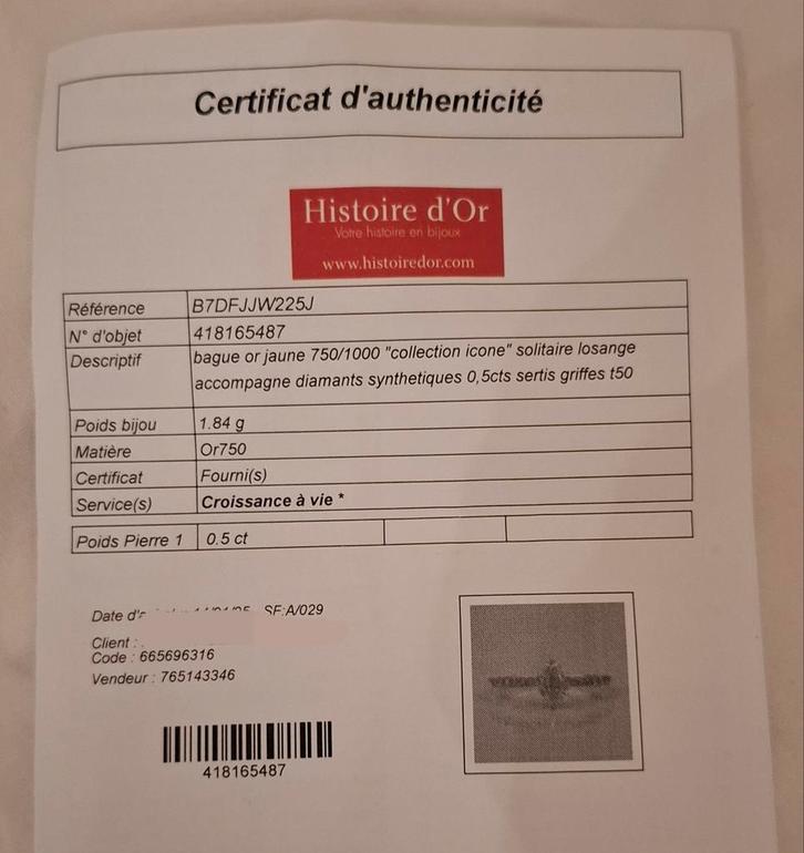 diamanten ring, Handtassen en Accessoires, Ringen, Zo goed als nieuw, Goud, Goud, Ophalen