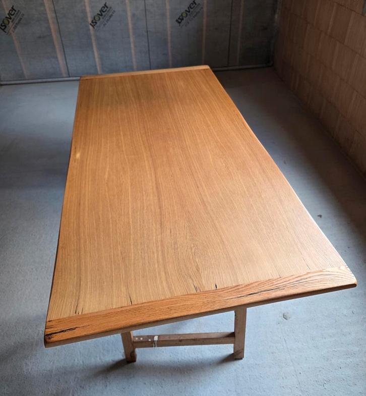 Magnifique plateau de table en chêne, naturel, huilé, Antiquités & Art, Antiquités | Meubles | Tables, Enlèvement