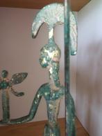 Sculptuur, brons groene patina:  godin Athena. Griekenland., Ophalen of Verzenden