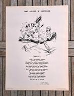 Originele poster NUTS BASTOGNE Slag om de Ardennen 101st AB, Verzamelen, Militaria | Tweede Wereldoorlog