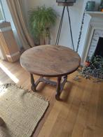 Petite Table Ronde En Bois Massif, Quatre personnes, 50 à 100 cm, Enlèvement, Utilisé