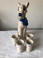 Jeneverfles met 4 glaasjes, Ophalen