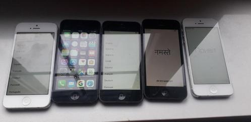 Set van 5 iPhone 5 (prijs bespreekbaar), Telecommunicatie, Mobiele telefoons | Sony, Gebruikt, Zonder abonnement, Zonder simlock