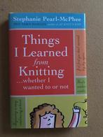 Things I learned from knitting, Hobby & Loisirs créatifs, Tricot & Crochet, Comme neuf, Tricot, Enlèvement ou Envoi, Patron ou Livre