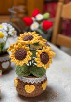 Handgemaakte gehaakte bloemen, Hobby en Vrije tijd, Breien en Haken, Ophalen of Verzenden