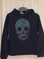 Zwarte Hoodie H&M Maat 158/164, Meisje, H&M, Ophalen of Verzenden, Zo goed als nieuw