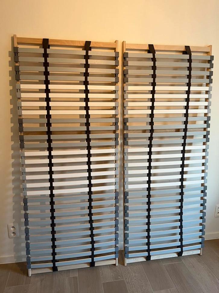 2 IKEA LÖNSET lattenbodems 80x200, Huis en Inrichting, Slaapkamer | Matrassen en Bedbodems, Bedbodem, 160 cm, 200 cm, Tweepersoons