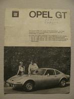 14 Opel GT 1100 1900 foldertje, Ophalen of Verzenden, Gelezen, Opel