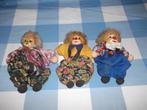 3 anciens clowns en porcelaine., Enlèvement ou Envoi, Utilisé, Autres types