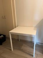 Witte eettafel, Huis en Inrichting, Tafels | Eettafels, Ophalen, Gebruikt, 100 tot 150 cm, 50 tot 100 cm
