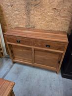 Mooie massief teakhouten dressoir 125cm.vaste prijs, Ophalen