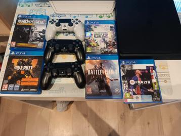 Ps4 met 5 games en 3 controlers, Games en Spelcomputers, Ophalen, Met games, Zo goed als nieuw, 1 TB