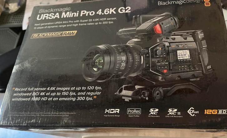 [NEUF] Blackmagic Design URSA Mini Pro 4.6K G2, Audio, Tv en Foto, Videocamera's Digitaal, Nieuw, Camera, Geheugenkaart, Overige merken