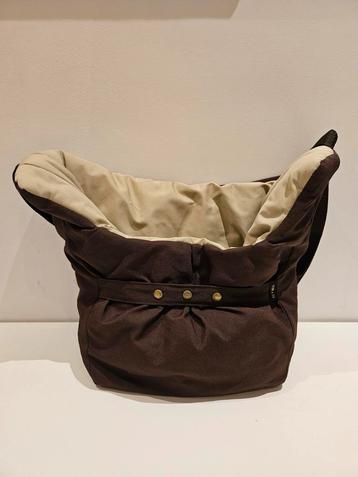 Sac fourre-tout marron/beige pour petits chiens ou chiots