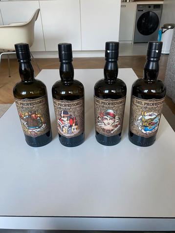 4 flessen Del Profesorre gin, Neuf, Autres régions, Enlèvement ou Envoi, Pleine