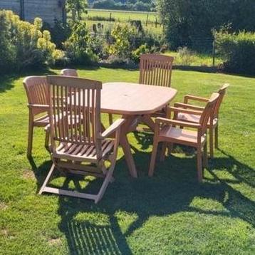 Table de jardin avec 6 chaises, Jardin & Terrasse, Enlèvement, Utilisé, Plastique