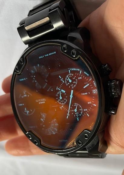 Diesel horloge DZ7395, Handtassen en Accessoires, Horloges | Heren, Gebruikt, Polshorloge, Overige merken, Staal, Staal, Ophalen