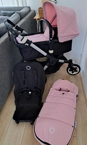 Bugaboo bufallo Zwart /soft pink SUPER MOOI! beschikbaar voor biedingen