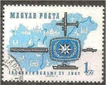 Hongarije 1967 - Yvert 1888 - Internationaal jaar toeri (ST) beschikbaar voor biedingen