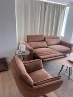 Zetel Blake2-zit cognac met manueel verstelbare hoofdsteunen, Huis en Inrichting, Ophalen, Zo goed als nieuw, Metaal, Vintage
