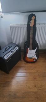 Gitaar merk SX + bas luidspreker merk ibanez, Ophalen, Zo goed als nieuw