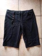 Zwarte en bruine lange broek en bermuda, maat 36 - 38 Smal, Kleding | Dames, Ophalen, Zwart, Zo goed als nieuw, Maat 36 (S)