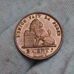Leopold II - 2 cent 1876 - kwaliteit!, Timbres & Monnaies, Monnaies | Belgique, Envoi