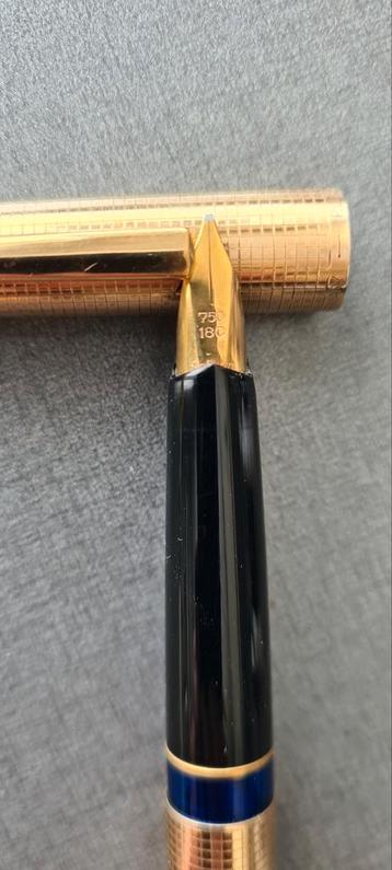 Pelikan P60 Rolled Gold vulpen.18 karaats punt  In topstaat beschikbaar voor biedingen