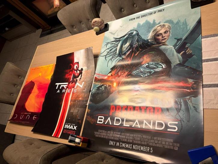 Posters: Tron Ares/Predators Badlands/Dune, Verzamelen, Posters, Nieuw, Film en Tv, Deurposter of groter, Rechthoekig Staand, Ophalen of Verzenden