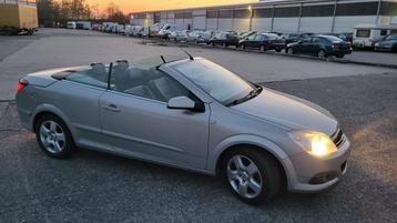 Opel Astra H TwinTop 1.6i - Ac - 125.000km - TOPSTAAT, Autos, Cuir, Argent ou Gris, Entreprise, Cabriolet