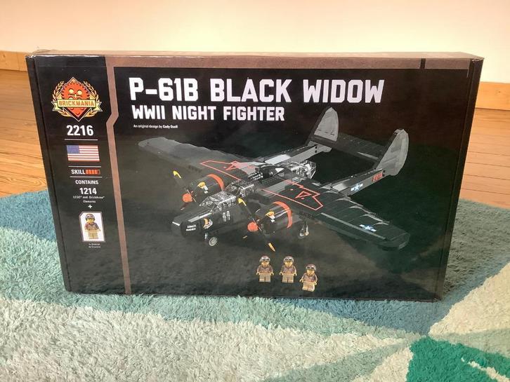 Lego Brickmania 2216 P-61B Black Widow, Kinderen en Baby's, Speelgoed | Duplo en Lego, Nieuw, Lego, Complete set, Ophalen of Verzenden