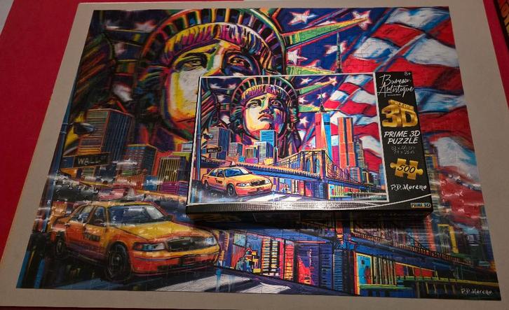 New York 3D puzzel, Hobby & Loisirs créatifs, Sport cérébral & Puzzles, Comme neuf, Puzzle, 500 à 1500 pièces, Enlèvement