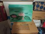 Schilderij waterlelies, Verzenden