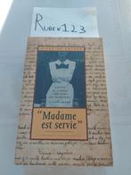 D. de Keyzer - Madame est servie, Livres, Histoire & Politique, Comme neuf, D. de Keyzer, Enlèvement ou Envoi