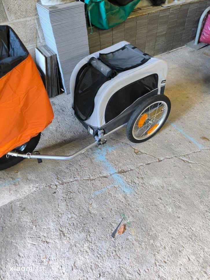 Remorque vélo pour chien servie une fois, Fietsen en Brommers, Fietsaccessoires | Aanhangwagens en Karren, Zo goed als nieuw, Hondenkar