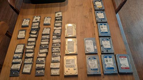 56 harde schijven leeggemaakt en getest op Smartwaarde., Computers en Software, Harde schijven, Gebruikt, SATA, Ophalen