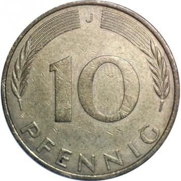 Duitsland 10 pfennig, 1974 "J" - Hamburg