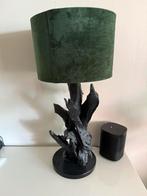 Boomstronk lamp / tafellamp met lampenkap, Ophalen of Verzenden, Zo goed als nieuw, Hout, 50 tot 75 cm