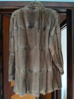 Bontmantel grijs/beige uitstekende staat, Kleding | Dames, Jassen | Winter, Ophalen, Zo goed als nieuw