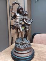 Antiek bronzen beeld Auguste Moreau, Ophalen of Verzenden