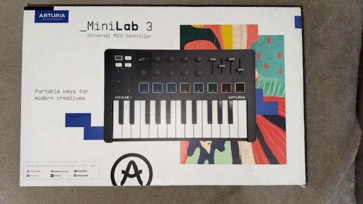 Arturia MiniLab 3 (nog in verpakking), Muziek en Instrumenten, Midi-apparatuur, Nieuw, Ophalen