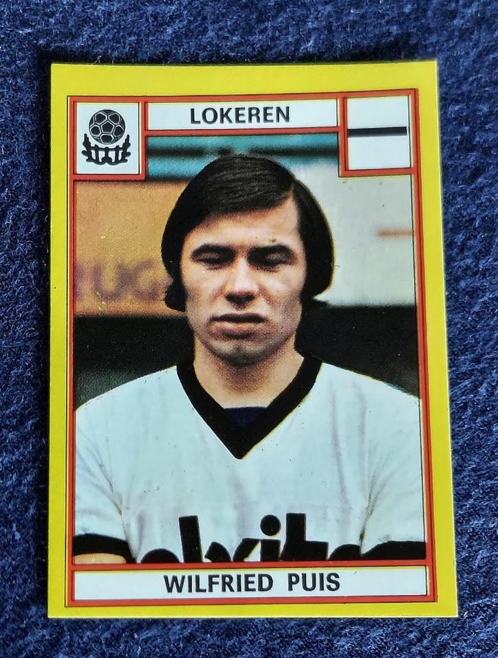 Panini sticker card voetbal ' FB 1975 - Wilfried Puis 'nr214, Hobby en Vrije tijd, Stickers en Plaatjes, Nieuw, Sticker, Ophalen of Verzenden