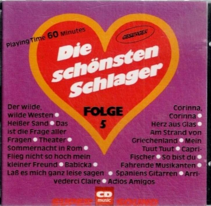 cd   -   die schonsten schlager   folge 5, CD & DVD, CD | Autres CD, Enlèvement ou Envoi