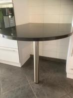 Tafelblad granstone zwart, Ophalen, Overige materialen, Gebruikt, 100 tot 150 cm