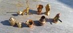 8 figurines miniatures en cuivre, Antiquités & Art, Antiquités | Bronze & Cuivre, Enlèvement ou Envoi