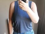 Croptop Blauw L Ongedragen, H&M, Maat 42/44 (L), Nieuw, Zonder mouw