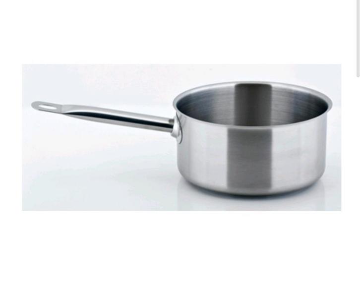 Nieuwe metro grote professionele steelpan 5L 24cm diameter, Huis en Inrichting, Keuken | Potten en Pannen, Nieuw, Kookpan of Snelkookpan