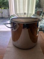 Steelpan met deksel, dikke bodem, 30(D) cm, 10 liter, Ophalen, Gebruikt