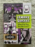 Lemony Snicket - all the wrong questions 2 (English/hardcov), Comme neuf, Histoires, Lemony Snicket